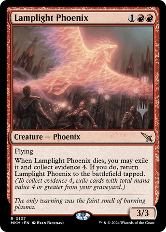 Lamplight Phoenix (Promo Pack) [Murders at Karlov Manor Promos] - The Mythic Store | 24h Order Processing
