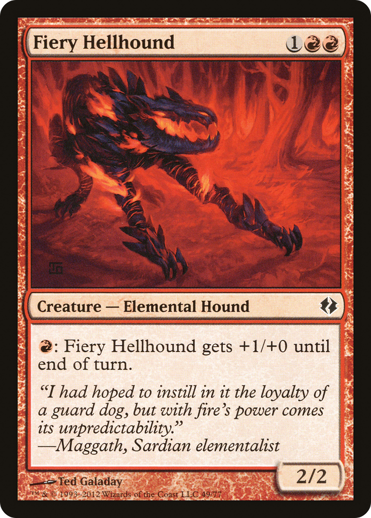 Fiery Hellhound [Duel Decks: Venser vs. Koth] - The Mythic Store | 24h Order Processing