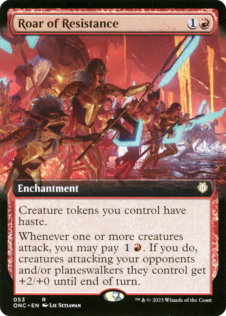 Roar of Resistance (Extended Art) [Phyrexia: All Will Be One Commander] - The Mythic Store | 24h Order Processing