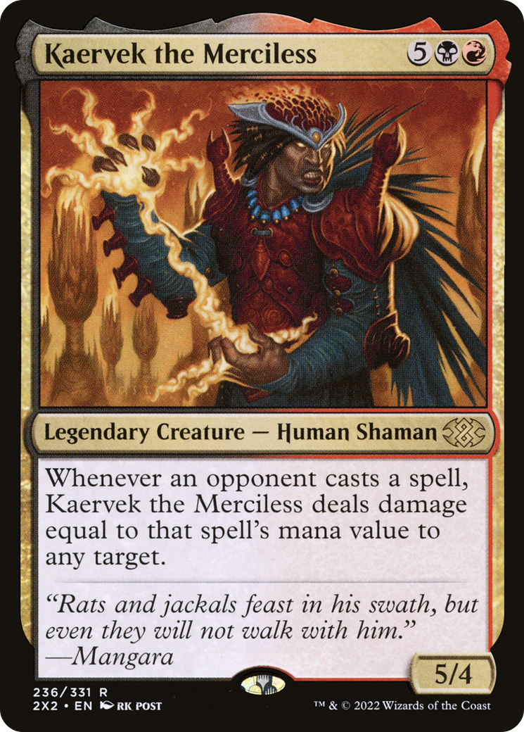 Kaervek the Merciless [Double Masters 2022] - The Mythic Store | 24h Order Processing