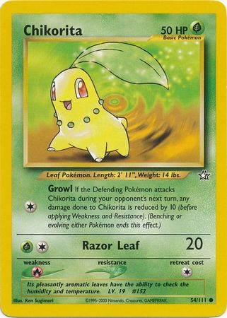 Chikorita (54/111) [Neo Genesis Unlimited] - The Mythic Store | 24h Order Processing