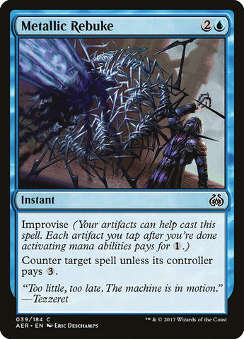 Metallic Rebuke [Aether Revolt] - The Mythic Store | 24h Order Processing