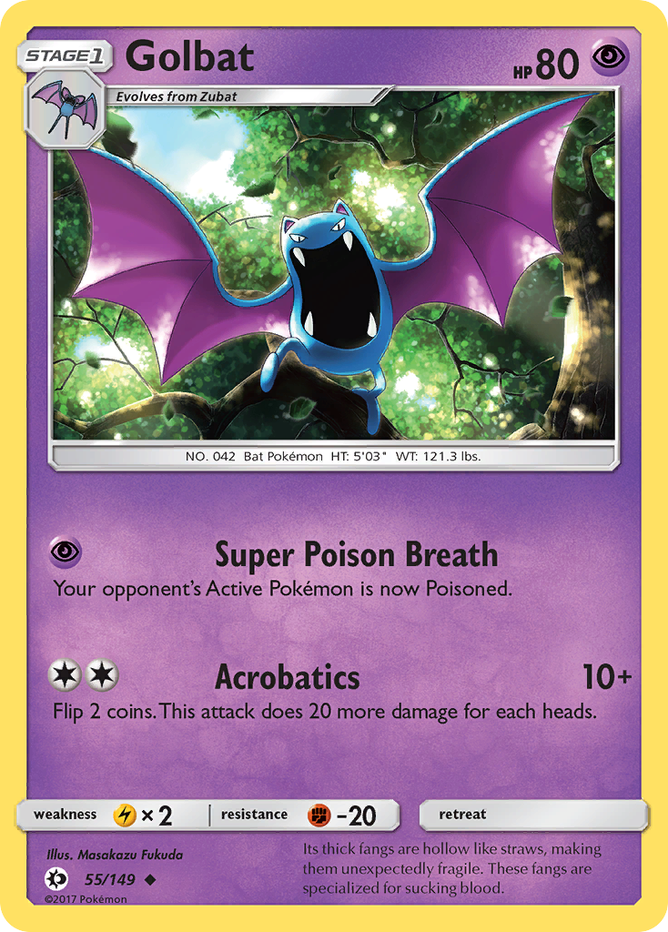 Golbat (55/149) [Sun & Moon: Base Set] - The Mythic Store | 24h Order Processing