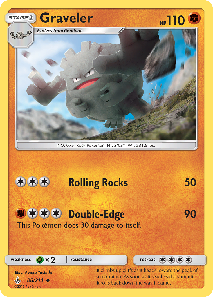 Graveler (88/214) [Sun & Moon: Unbroken Bonds] - The Mythic Store | 24h Order Processing