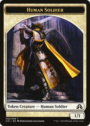 Human Soldier Token [Shadows over Innistrad Tokens] - The Mythic Store | 24h Order Processing