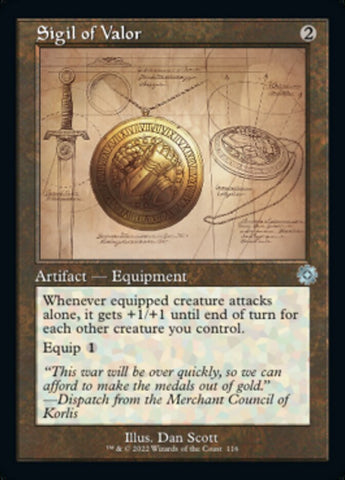 Sigil of Valor (Retro Schematic) [The Brothers' War Retro Artifacts] - The Mythic Store | 24h Order Processing