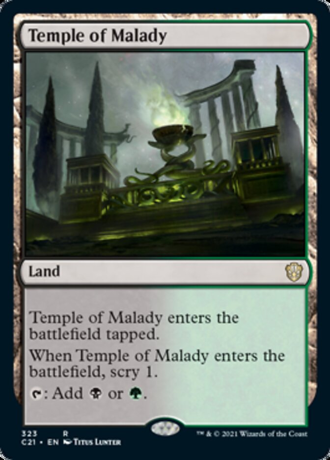 Temple of Malady [Commander 2021] - The Mythic Store | 24h Order Processing