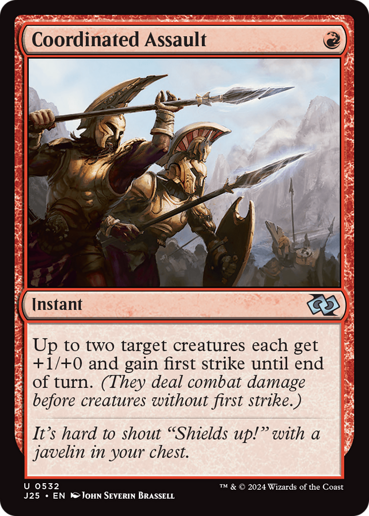 Coordinated Assault [Foundations Jumpstart] - The Mythic Store | 24h Order Processing