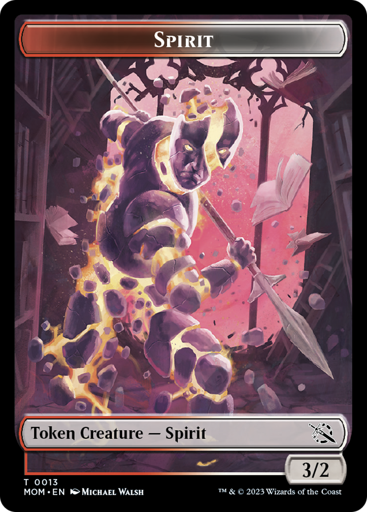 Warrior // Spirit (13) Double-Sided Token [March of the Machine Tokens] - The Mythic Store | 24h Order Processing