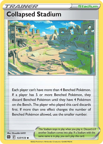 Collapsed Stadium (137/172) [Sword & Shield: Brilliant Stars] - The Mythic Store | 24h Order Processing