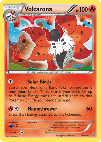Volcarona (17/98) [XY: Ancient Origins] - The Mythic Store | 24h Order Processing