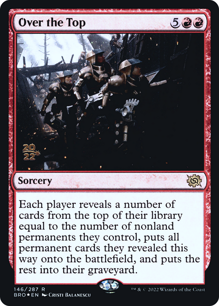 Over the Top [The Brothers' War Prerelease Promos] - The Mythic Store | 24h Order Processing