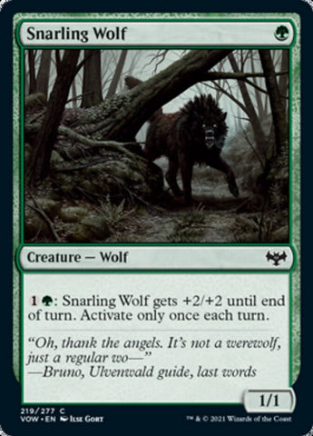 Snarling Wolf [Innistrad: Crimson Vow] - The Mythic Store | 24h Order Processing