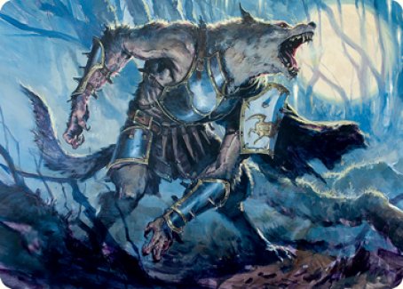 Moonrage Brute Art Card [Innistrad: Midnight Hunt Art Series] - The Mythic Store | 24h Order Processing