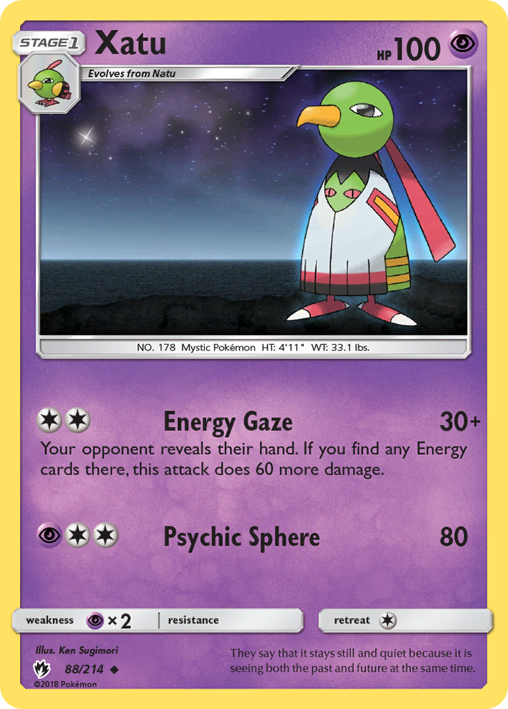Xatu (88/214) [Sun & Moon: Lost Thunder] - The Mythic Store | 24h Order Processing
