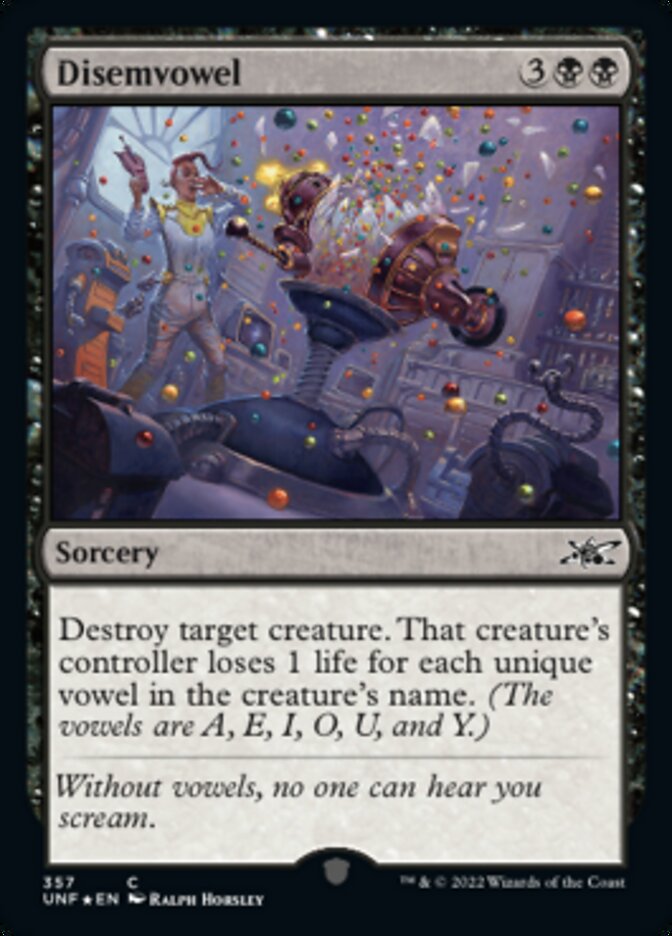 Disemvowel (Galaxy Foil) [Unfinity] - The Mythic Store | 24h Order Processing