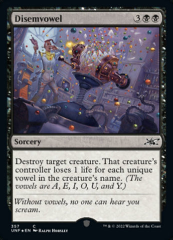 Disemvowel (Galaxy Foil) [Unfinity] - The Mythic Store | 24h Order Processing
