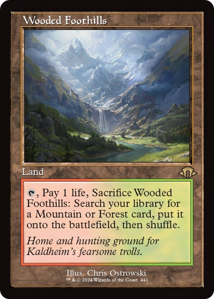 Wooded Foothills (Retro) [Modern Horizons 3] - The Mythic Store | 24h Order Processing
