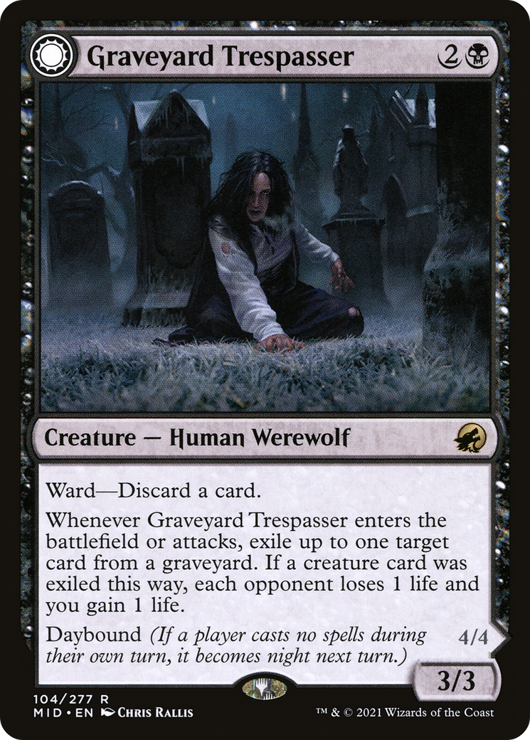 Graveyard Trespasser // Graveyard Glutton [Innistrad: Midnight Hunt] - The Mythic Store | 24h Order Processing