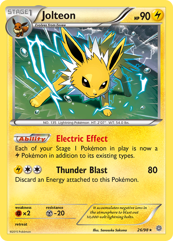 Jolteon (26/98) [XY: Ancient Origins] - The Mythic Store | 24h Order Processing