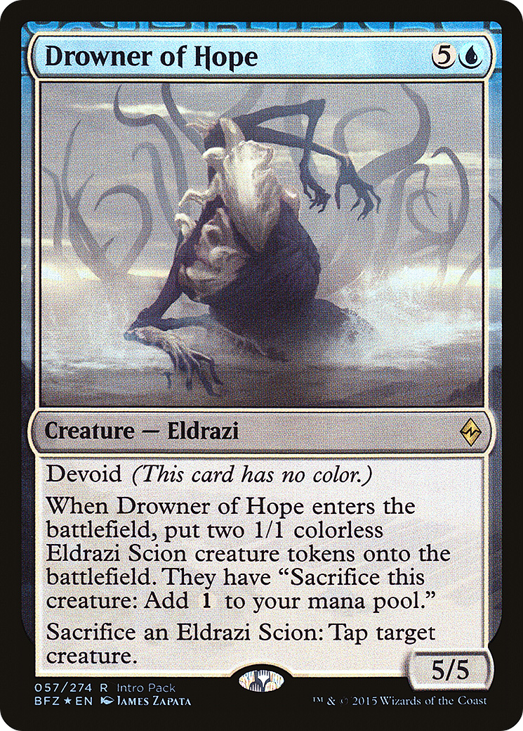 Drowner of Hope (Intro Pack) [Battle for Zendikar Promos] - The Mythic Store | 24h Order Processing