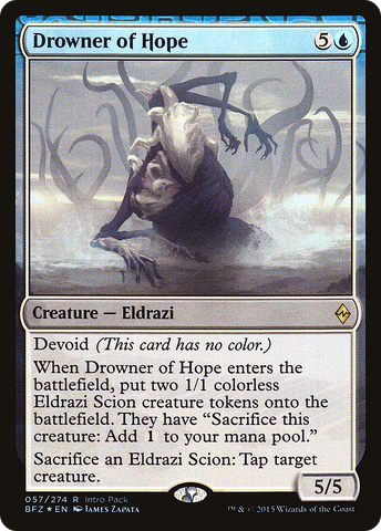 Drowner of Hope (Intro Pack) [Battle for Zendikar Promos] - The Mythic Store | 24h Order Processing