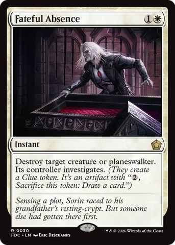 Fateful Absence [Foundations Commander]