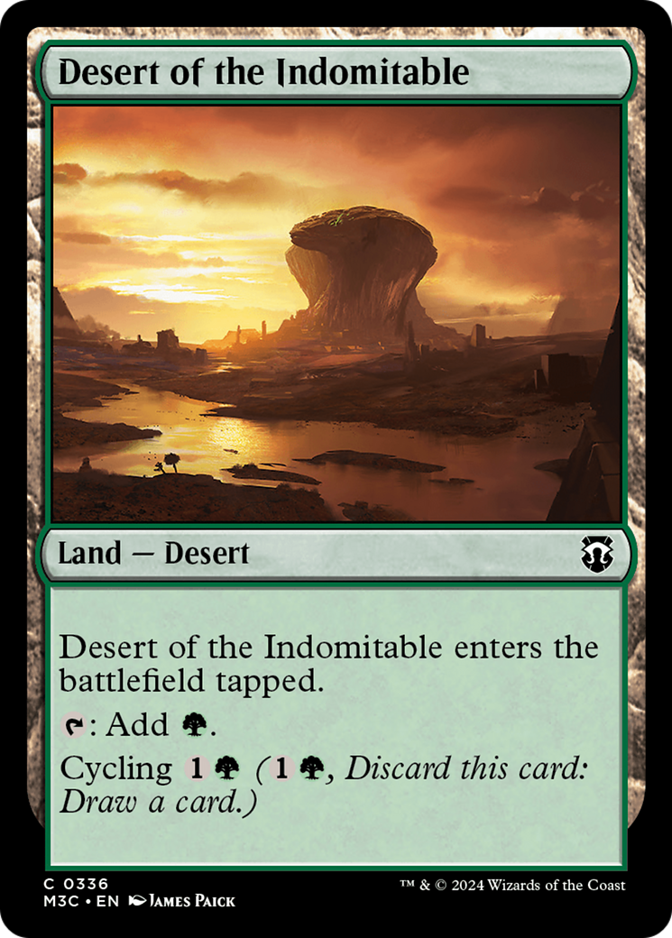 Desert of the Indomitable (Ripple Foil) [Modern Horizons 3 Commander] - The Mythic Store | 24h Order Processing