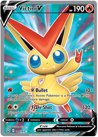 Victini V (144/163) [Sword & Shield: Battle Styles] - The Mythic Store | 24h Order Processing