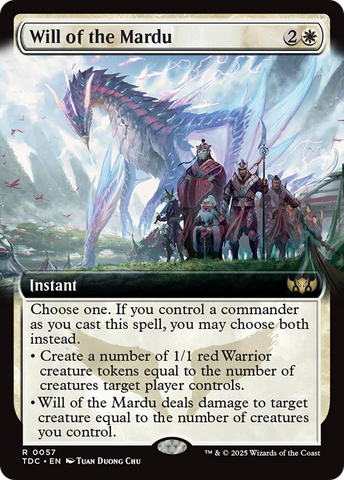 Will of the Mardu (Extended Art) [Tarkir: Dragonstorm Commander] - The Mythic Store | 24h Order Processing