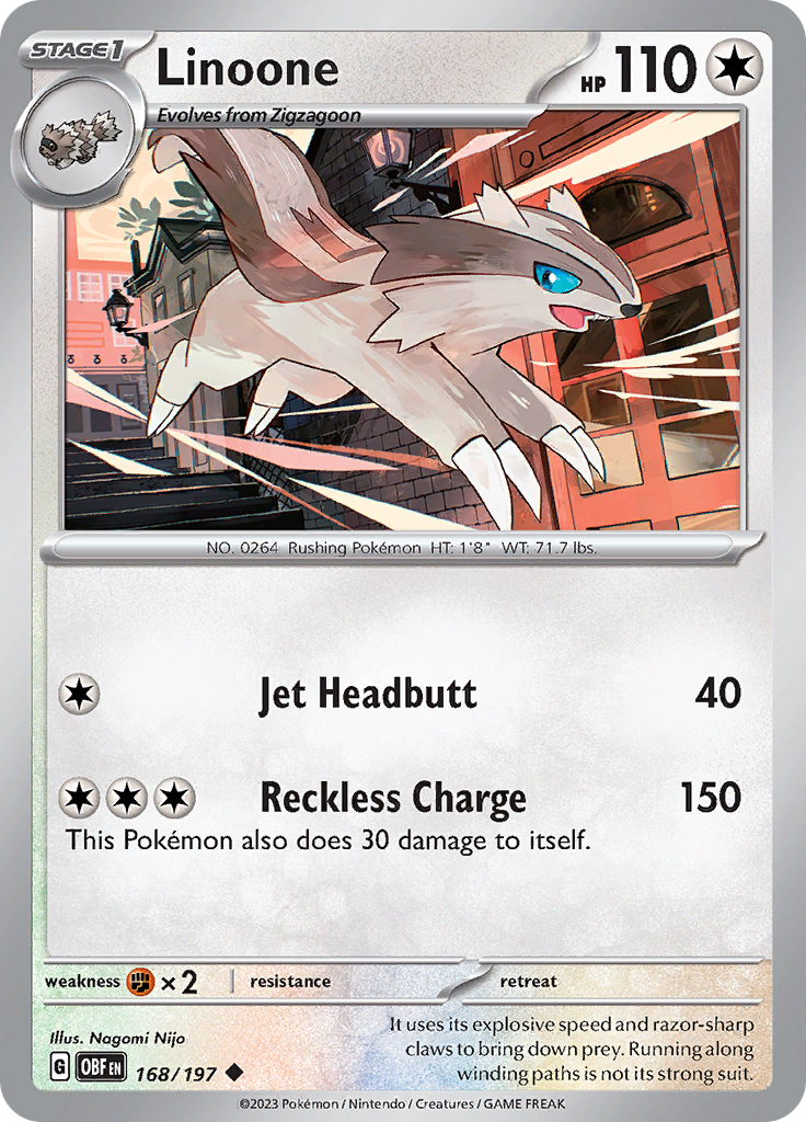 Linoone (168/197) [Scarlet & Violet: Obsidian Flames] - The Mythic Store | 24h Order Processing