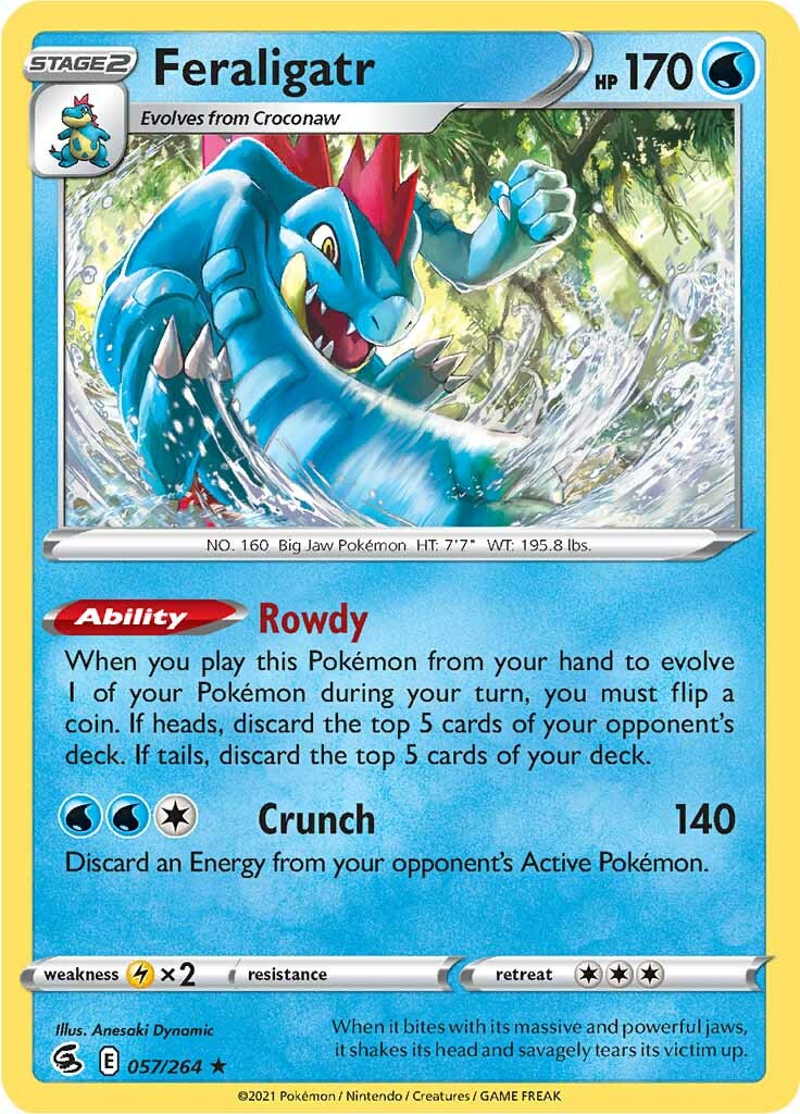 Feraligatr (057/264) [Sword & Shield: Fusion Strike] - The Mythic Store | 24h Order Processing