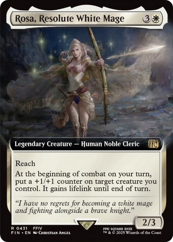 Rosa, Resolute White Mage (Extended Art) [FINAL FANTASY] - The Mythic Store | 24h Order Processing