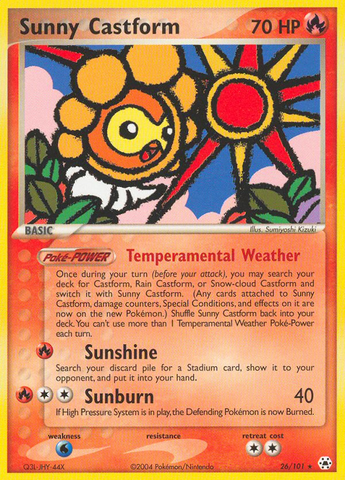 Sunny Castform (26/101) [EX: Hidden Legends] - The Mythic Store | 24h Order Processing