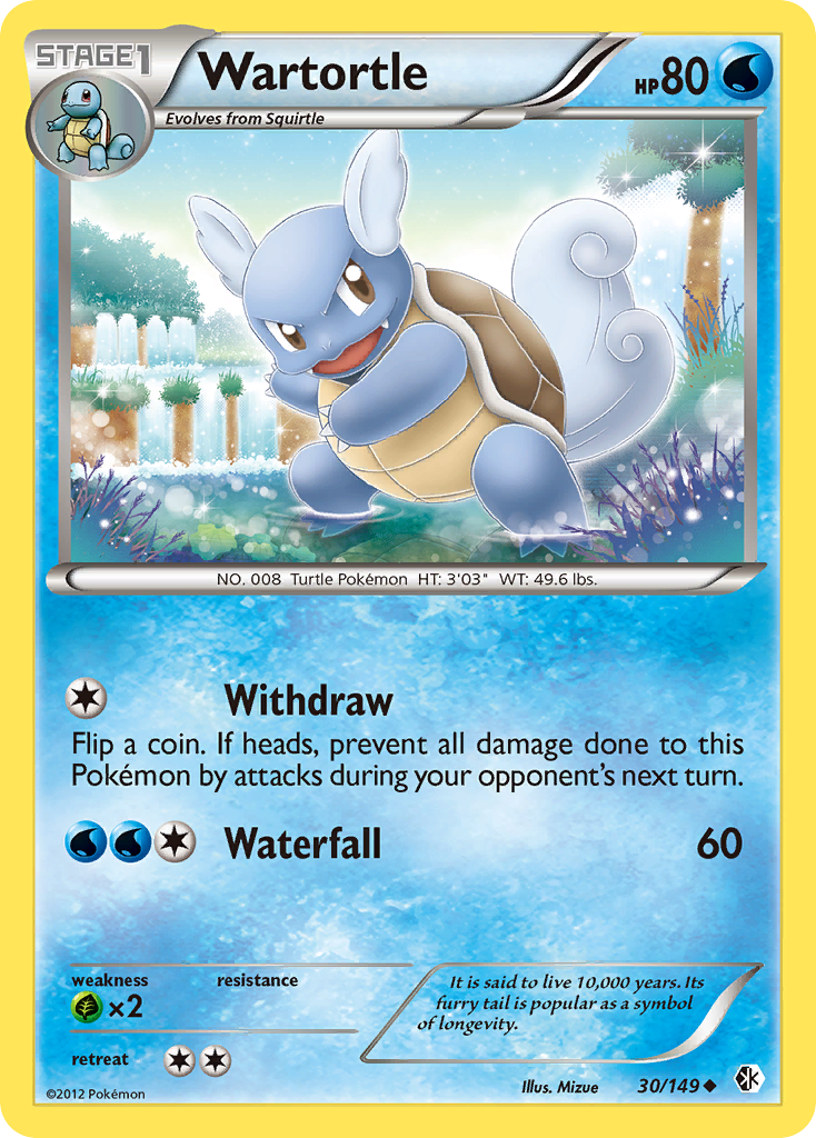 Wartortle (30/149) [Black & White: Boundaries Crossed] - The Mythic Store | 24h Order Processing
