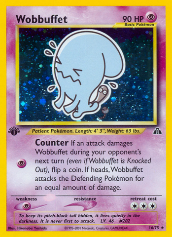 Wobbuffet (16/75) [Neo Discovery 1st Edition] - The Mythic Store | 24h Order Processing