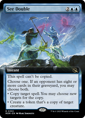 See Double (Extended Art) [March of the Machine] - The Mythic Store | 24h Order Processing
