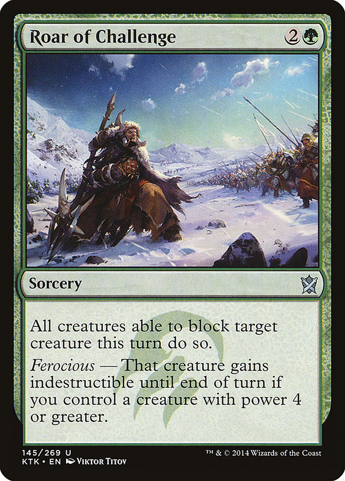 Roar of Challenge [Khans of Tarkir] - The Mythic Store | 24h Order Processing