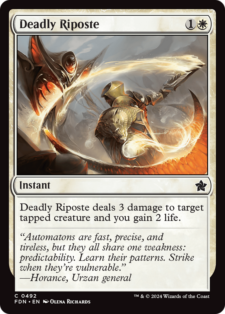 Deadly Riposte [Foundations] - The Mythic Store | 24h Order Processing