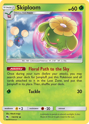 Skiploom (13/214) [Sun & Moon: Lost Thunder] - The Mythic Store | 24h Order Processing