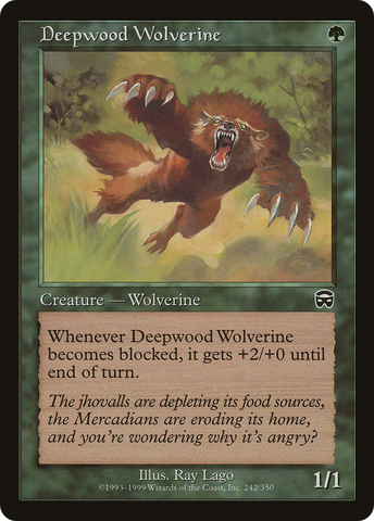 Deepwood Wolverine [Mercadian Masques] - The Mythic Store | 24h Order Processing