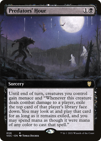 Predators' Hour (Extended Art) [Innistrad: Crimson Vow Commander] - The Mythic Store | 24h Order Processing