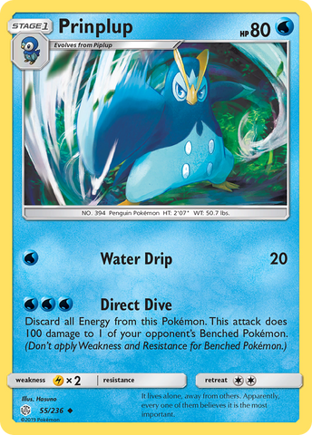 Prinplup (55/236) [Sun & Moon: Cosmic Eclipse] - The Mythic Store | 24h Order Processing