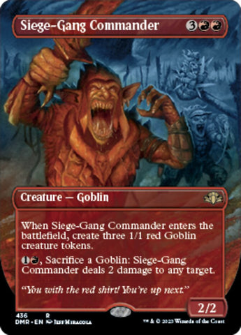 Siege-Gang Commander (Borderless Alternate Art) [Dominaria Remastered] - The Mythic Store | 24h Order Processing