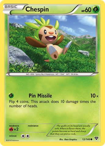 Chespin (12/146) [XY: Base Set] - The Mythic Store | 24h Order Processing