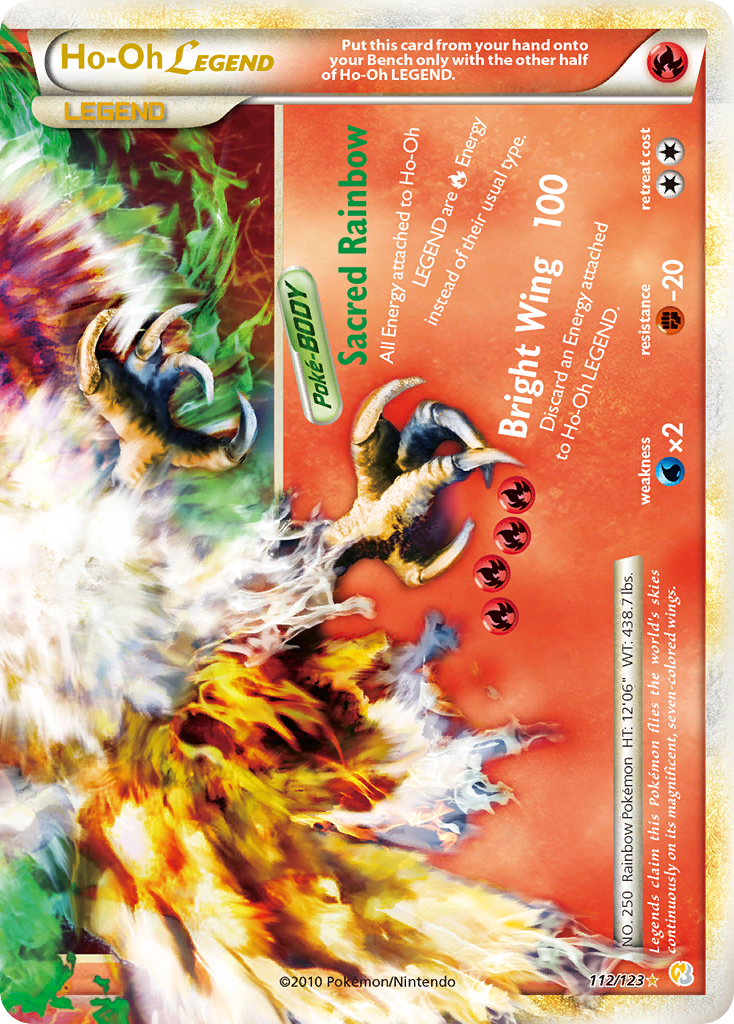 Ho-Oh LEGEND (112/123) [HeartGold & SoulSilver: Base Set] - The Mythic Store | 24h Order Processing
