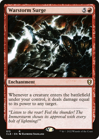 Warstorm Surge [Commander Legends: Battle for Baldur's Gate] - The Mythic Store | 24h Order Processing