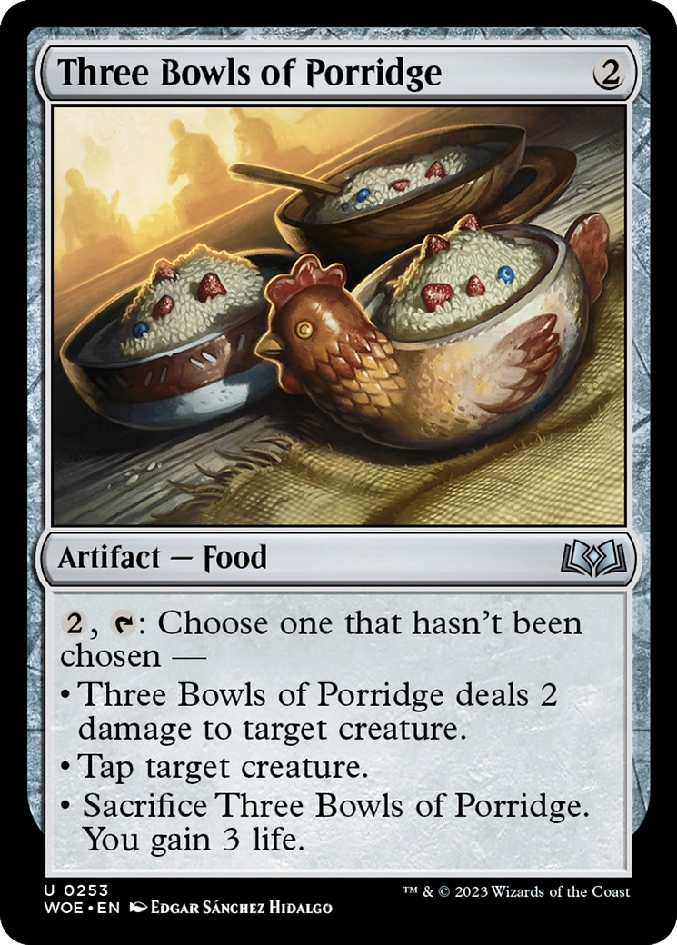 Three Bowls of Porridge [Wilds of Eldraine] - The Mythic Store | 24h Order Processing