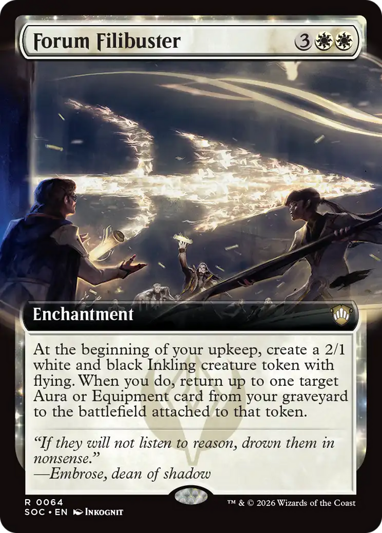 Forum Filibuster (Extended Art) [Secrets of Strixhaven Commander] - The Mythic Store | 24h Order Processing