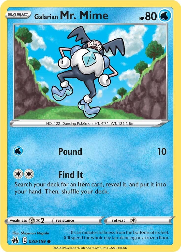 Galarian Mr. Mime (030/159) [Sword & Shield: Crown Zenith] - The Mythic Store | 24h Order Processing
